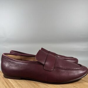 Madewell Burgundy Leather Penny Loafers